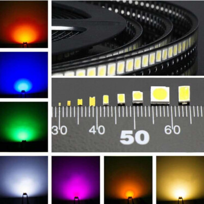 #ad SMD SMT LED 0402 0603 0805 5050 1206 3528 Red Yellow Blue Green White Orange $32.20