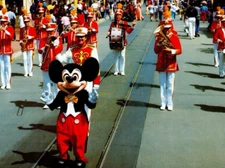 Mickey Mouse Leader of the Band Disneyland Mitock California Postcard
