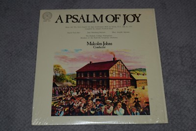 A Psalm Of Joy~Malcolm Johns, Conductor~The Peabody College Madrigalians