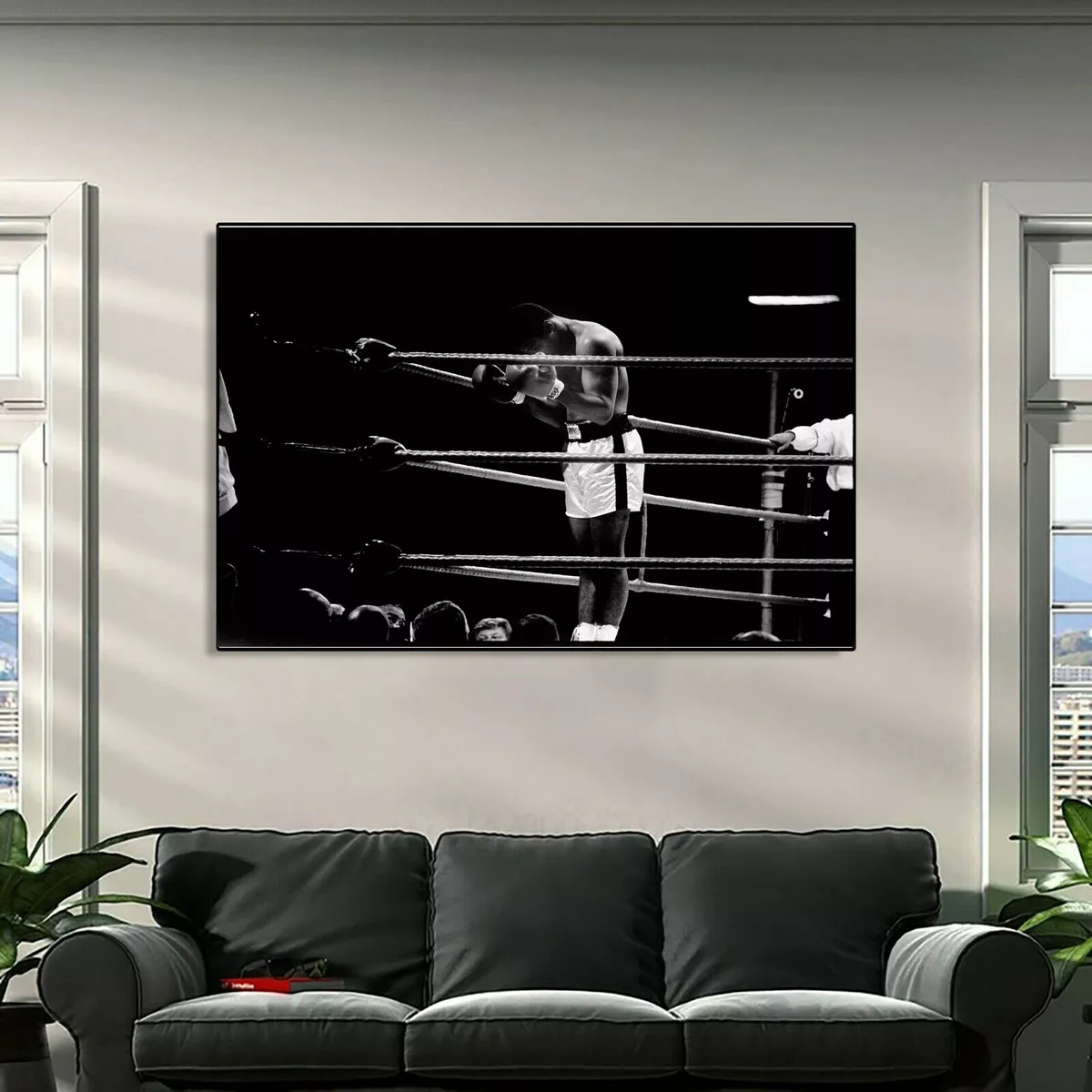 Chess Boxing' Poster, picture, metal print, paint by MAMMIRI ART