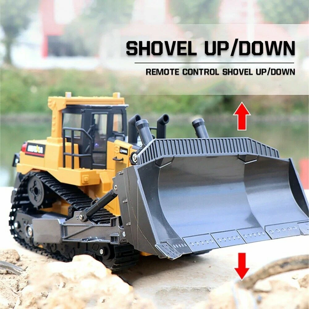 1 16 RC Bulldozer Remote Control Front Loader Tractor Heavy Construction Vehicle