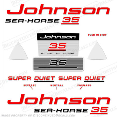 Fits Johnson 1959 35hp - Electric Decals