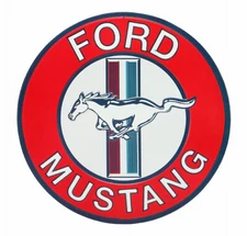 Open Road 90214656 Metal Sign, "Ford Mustang", 12 x 12 In. - Quantity 4