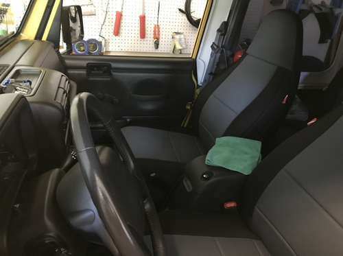 1997-2002 Wrangler TJ Neoprene Front & Rear Seat Custom Covers - Picture 3 of 4