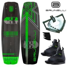 BRUNELLI CARBON Wakeboard Package 138 cm Wake Binding Wakeboardbindung