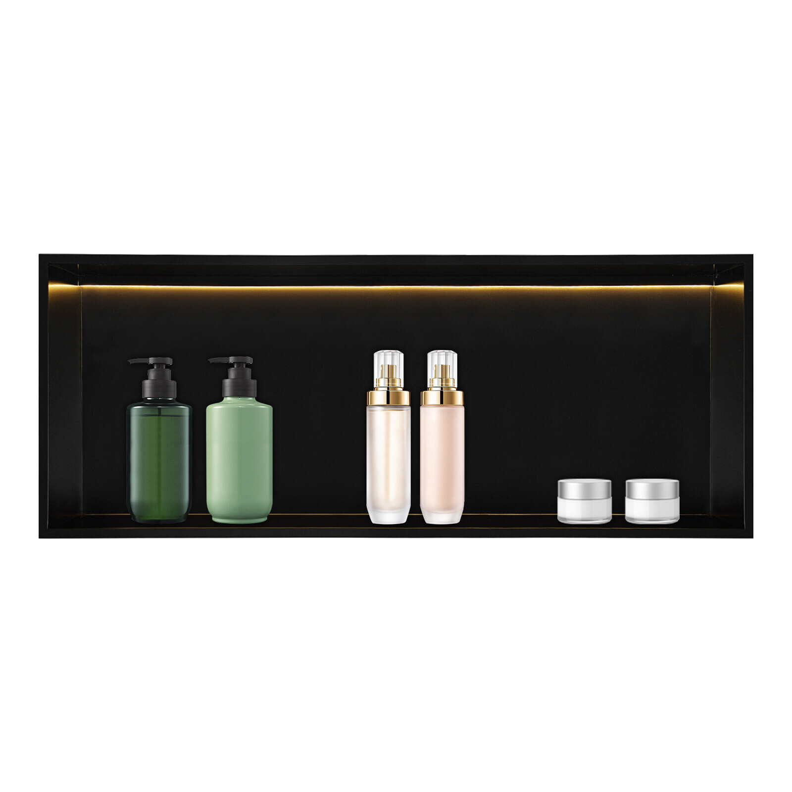 Recessed Shower Shelf, Recessed Storage Shelf, Recessed Shower Shelf with LED