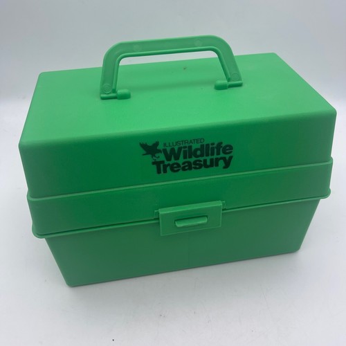 Vintage 1970s Illustrated Wildlife Treasury Animal Cards Case & Dividers - Picture 6 of 7