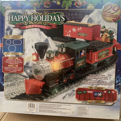 Eztec Happy Holidays Express 29 Piece Christmas Train Set Eztec Happy Holidays Express 29 Piece Christmas Train Set