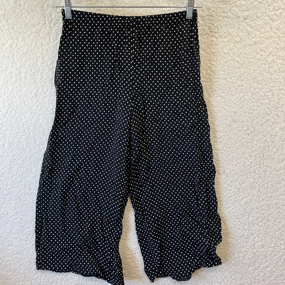 THEORY Fluid Pull On Wide Leg Pant in Polka Dot Crepe Net A Porter Petite 375