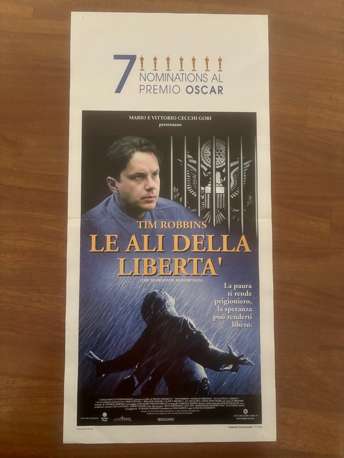 Locandina originale film Le ali della libertà (1994) - Regia di Frank Darabont
