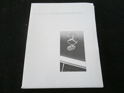 1993 Mercedes Press Kit 500SEC 600SL 400SEL 300CE Convertib 500SL Media Brochure