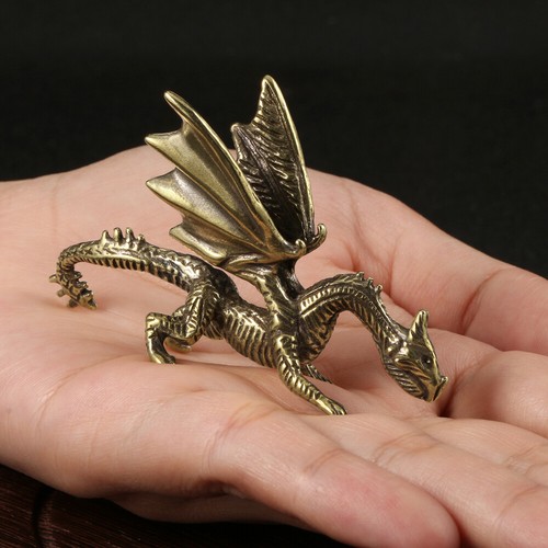 Brass Figurine Statue Miniature Ornament Animal Figurines Home Office Decor US - Picture 70 of 116