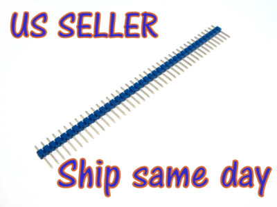 NEW Blue 40-Pin Male Header 0.1'' 2.54mm Breadboard PCB Strip Connectors 4PCS