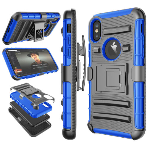 Rugged Stand Case Heavy Duty Hard Cover Shockproof Belt Clip w/ Kickstand - Picture 13 of 48
