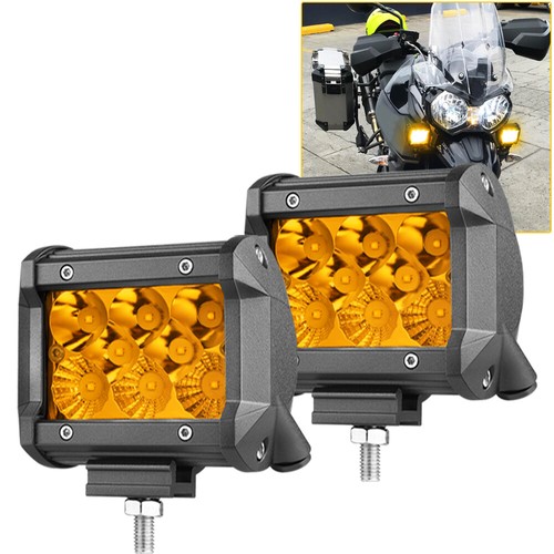 2x3INCH White/Amber LED Cube Lights Spot Pods Truck Fog Driving Offroad ATV 4WD - Picture 91 of 112