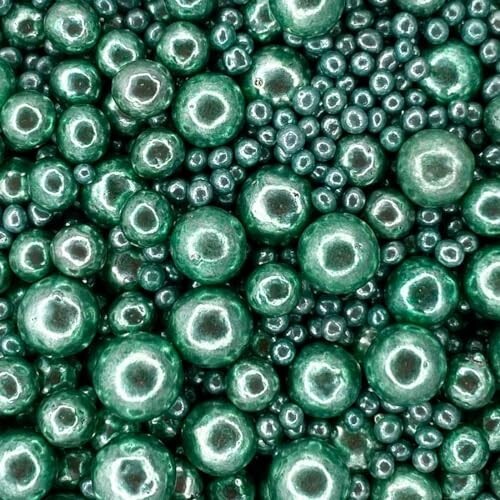 Scrumptious - Pearls Mix High Shine Green 30g - Cake Topper Sprinkles 6479