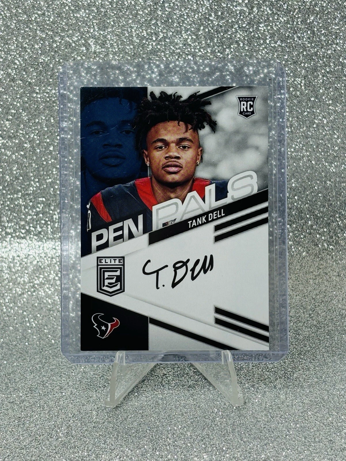 2023 Donruss Elite Tank Dell #PPTDE Auto Rookie RC Pen Pals Houston Texans