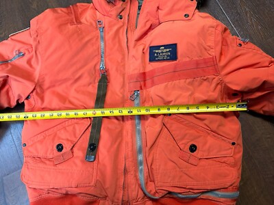 Polo Ralph Lauren N 2A Orange Down Jacket Flight Jacket | eBay