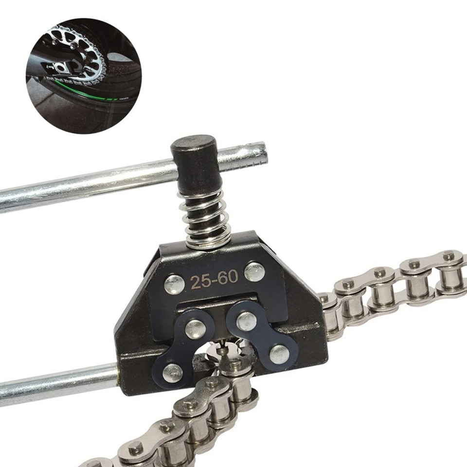 Motorcycle Bike Chain Tool Link Splitter Roller Chain Bicycle Go Kart