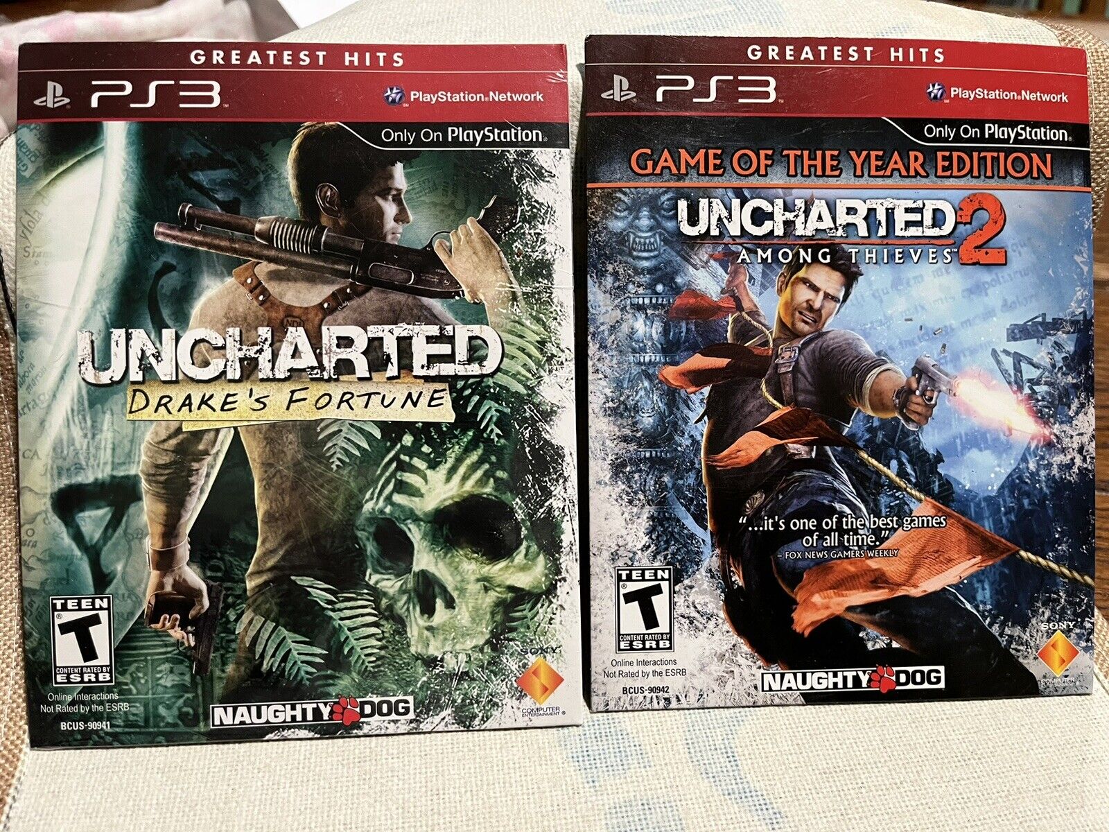 Uncharted + Uncharted 2 Dual Pack Used PS3 Games For Sale