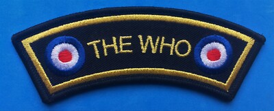 The Who Schulter/Arm bestickt Patch schwarz und gold