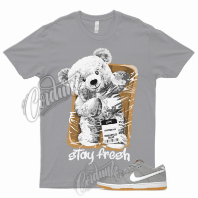 STAY T Shirt to Match SB Dunk Low Grey Gum Wolf Light Brown Pure Platinum Toe 1