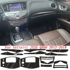For Infiniti Jx35 Qx60 5d Carbon Fiber Black Pattern Interior Diy Trim Decals