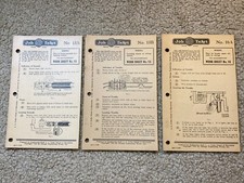 3 Vintage 1926 Job Tickets Engineering School Wiring Chicago Cooke School