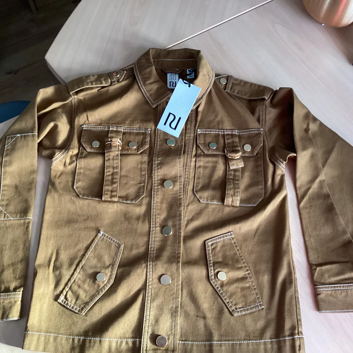 Womens denim shop utility jacket