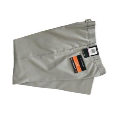  John Henry Men Dress Pants Size 32 X 32 Grey 100% Cotton No-Iron RN # 37763 NWT