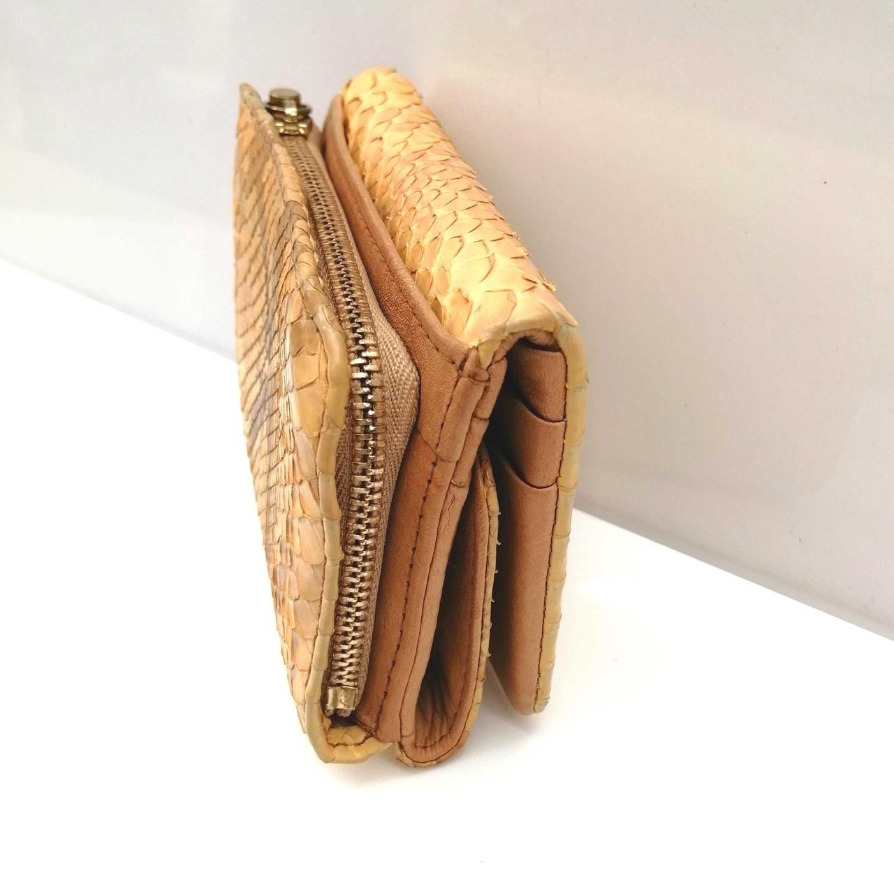 Compact Wallet Python Leather Genten K1U33 - image 4
