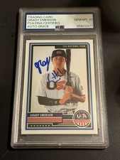 GRADY EMERSON signed auto autographed 2023 Panini Stars and Stripes PSA Auto 10