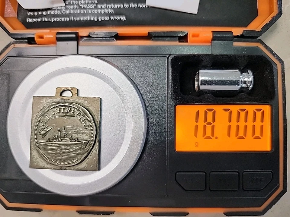 SILVER 800 LORIOLI C.T. INTREPIDO DOVUNQUE COMUN QUE INTREPIDO ITALYRARE PENDANT - image 3 of 3