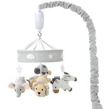 Musical Baby Crib Mobile Safari Animals Plush Toys 12 Lullabies