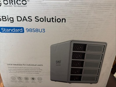 ORICO 5 Bay Raid Hard Drive Enclosure DAS Solution Series USB3.0 DAS Alu 110TB