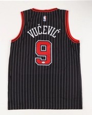 Nikola Vucevic Autographed Jordan  Black Jersey Chicago Bulls Signed PSA