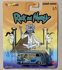 Hot Wheels Premium Pop Culture Rick and Morty 5/5  Volkswagen T1 Panel Bus New