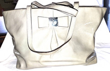 AUTHENTIC KATE SPADE GRAY PATENT LEATHER BOW TOTE VGC