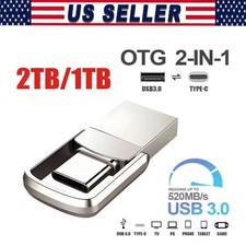 1/2TB Type C/USB-A USB 3.0 Flash Drive Thumb Drive Memory Stick for PC Lapto Lot