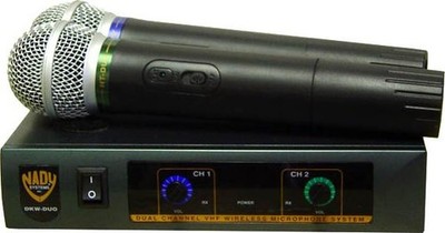 Nady Dkwduo Dual Wireless System W/handheld Microphone Transmitter