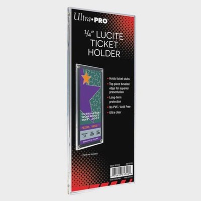Ultra Pro: Lucite Ticket Holder for 2-1/2'' X 7'' Ticket Stubs