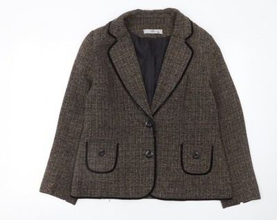 Brauner Damenblazer Größe 14 von Joanna Hope Größe UK 14