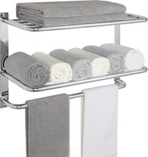 Towel Rack for Bathroom, 23 Inch Tower Holder with Tower Bars, SUS 304 Stainl...