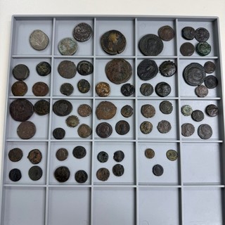 Antike Lot aus 65 Münzen Griechenland Byzanz Provinzialprägung siehe Fotos!