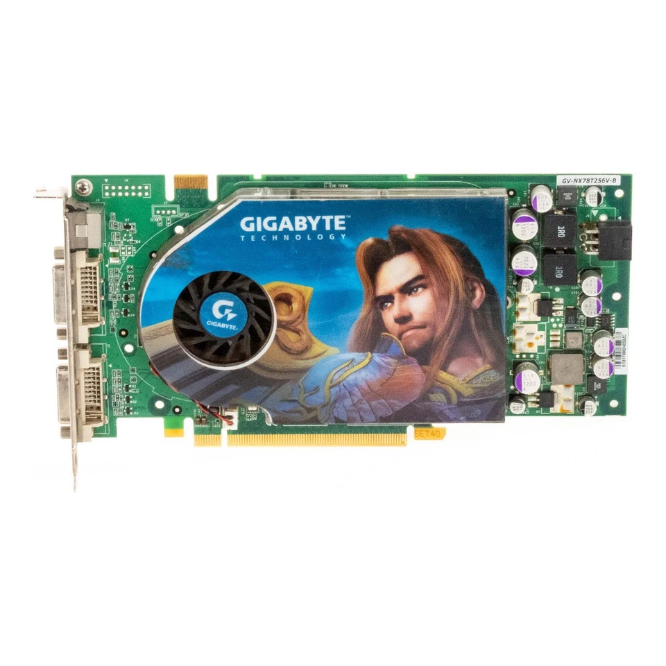 Graphic Card GIGABYTE Nvidia Geforce 7800 Gt 256MB GV-NX78T256V-B Pcie x16 - Image 3 of 3