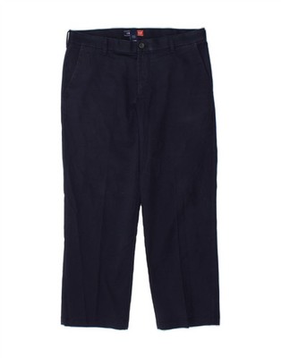 IZOD Herren Classic Straight Chino Hose W34 L30 Navy Blau Baumwolle CL63