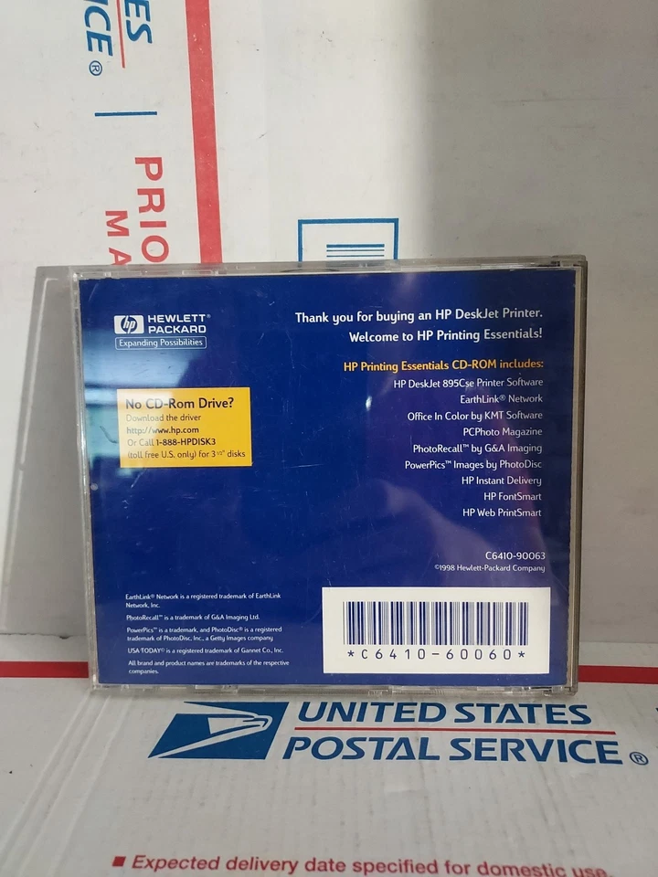 Software CD for HP Deskjet Printer 895Cse Good Used No Keycode - #159 - Image 2 of 2