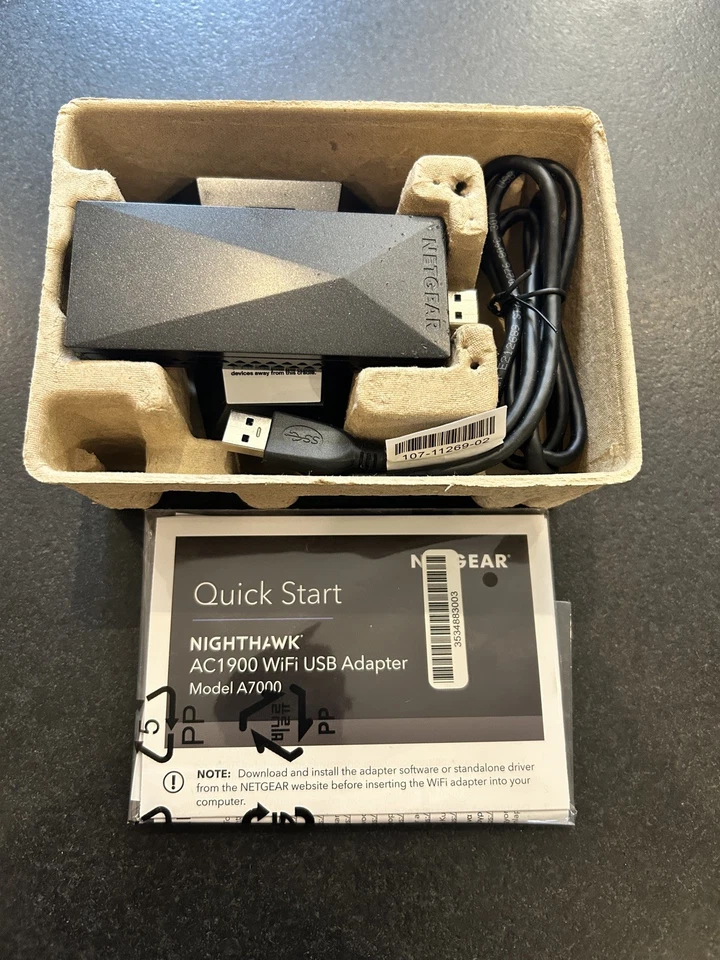 NETGEAR Nighthawk AC1900 A7000 WLAN Netzwerkadapter USB 3.0 Dongles - Bild 2 von 4