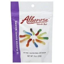 Albanese 12 Flavor Gummi Worms 7.5 oz Bag 