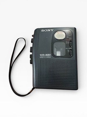 Vintage Sony TCM-359V Portable Cassette Voice Recorder VOR PARTS ONLY